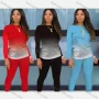 Wholesale Women's Casual Long Sleeve Ombre Blouse & Legging Set preview