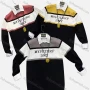 Wholesale Men's Casual Crew Neck Long Sleeve Colorblock Letter Print Knit Sweaters preview