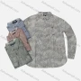Wholesale Men's Causal Collared Long Sleeve Button Down Leaf Print Shirt preview