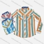 Wholesale Men's Causal Collared Long Sleeve Button Down Striped Shirt preview