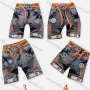 Wholesale Boy's Casual Letter Graphic Labeled Drawstring Denim Shorts 916# preview