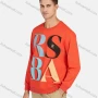 Wholesale Men's Casual Crew Neck Long Sleeve Letter Print Pullover Sweatshirts preview