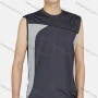 Wholesale Men's Sporty Splicing Colorblock Breathable Round Neck Tank Top preview