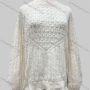 Wholesale Women's Casual Loose Fit Mock Neck Long Sleeve Cable Knit Sweater A397# preview