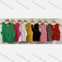 Wholesale Women's Casual Rhinestone Asymmetrical Hem Crop Tank Top preview