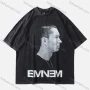 Wholesale Men's Fashion Hip Hop Oversized Crew Neck Short Sleeve Wash Distressed Graphic T-shirt 807# preview