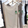 Wholesale Women's Casual Plain Round Neck Lace Trim Tank Top preview