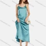 Wholesale Women's Glamorous Plain Cold Shoulder Midi Cami Dress 1227# preview