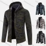 Wholesale Men's Casual Hooded Zip Long Sleeve Camo Jacket preview