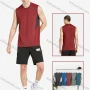 Wholesale Men's Sporty Crew Neck Short Sleeveless Colorblock Tank Top  preview
