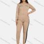 Wholesale Women's Sport Hooded Letter Zipper Long Sleeve Top & Jogger Sets preview