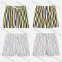Wholesale Men's Vacation Regular Fit Striped Drawstring Beach Shorts preview