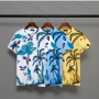 Wholesale Men's Casual 100% Cotton Tropical Print Round Neck Short Sleeve Tee preview
