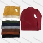 Wholesale Men's Casual Plain Vintage Print Mock Neck Long Sleeve Sweater preview