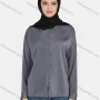 Wholesale Women's Casual Plain Collared Long Sleeve Shirt 1169# preview