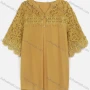 Wholesale Women's Casual Half Sleeve Button Front V-Neck Lace Blouse preview