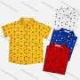 Wholesale Boy's Casual Allover Print Short Sleeve Shirt preview