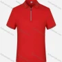 Wholesale Men's Casual Short Sleeve Half Zipper Contrast Polo Shirts preview