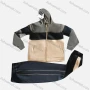 Wholesale Kid's Casual Striped Colorblock Long Sleeve Zipper Hoodie & Splicing Colorblock Pants 2 Piece Set preview