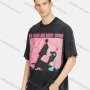 Wholesale Men's Hip Hop Crew Neck Short Sleeve Loose Fit Graphic Letter T-shirt preview