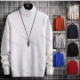 Wholesale Men's Casual Plain Mock Neck Long Sleeve Sweater preview