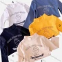 Wholesale Boys' Casual Mock Neck Long Sleeve Letter Print Tops preview