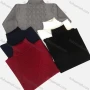 Wholesale Men's Casual Plain Vintage Print Turtleneck Long Sleeve Sweater preview