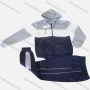 Wholesale Boys Sporty Hooded Pockets Zipper Jacket 2 Piece Sets preview