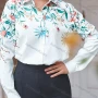 Wholesale Women's Casual Floral Print Long Sleeve Button Down Shirt preview