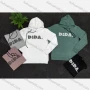 Wholesale Men's Casual Letter Print Drawstring Round Neck Long Sleeve Hoodie preview