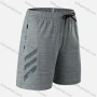 Wholesale Men's Athletic Workout Striped Elastic Waist Drawstring Zipper Pockets Shorts 11018# preview