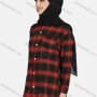 Wholesale Women's Casual Plaid Print Long Sleeve Patch Pocket Shirt 1261# preview