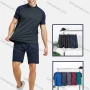 Wholesale Men's Athletic Short Sleeve Quarter Zipper Running Tops preview