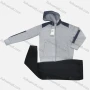 Wholesale Kid's Casual Striped Colorblock Long Sleeve Zipper Hoodie & Elastic Waist Ankle Length Jogger 2 Piece Set preview