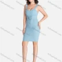 Wholesale Women's Fashion V Neck Sleeveless Tie Front Plain Dress preview