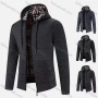 Wholesale Men's Casual Hooded Zip Long Sleeve Colorblock Jacket preview