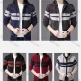 Wholesale Men's Casual Long Sleeve Zipper Colorblock Hooded Jackets With Thermal Lined preview
