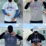 Wholesale Men's Casual Letter Print Drawstring Long Sleeve Oversized Hoodie preview