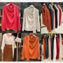 Wholesale Women's Casual Surplice Neck Long Sleeve Plain Blouse preview