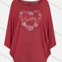 Wholesale Women's Casual Round Neck Long Sleeve Rhinestone Blouse preview