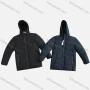 Wholesale Men's Casual Plain Warm Hood Zip Pockets Puffer Coat preview