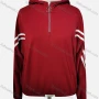 Wholesale Women's Casual Hooded Striped Quarter Zip Long Sleeve Hoodies preview