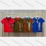 Wholesale Boy's Casual Collared Short Sleeve Contrast Polo Shirt preview