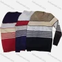 Wholesale Boy's Casual Striped Colorblock Round Neck Long Sleeve Sweater preview
