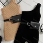 Wholesale Girl's Casual Plain One Shouler Rib-knit Romper With Belt preview