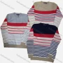 Wholesale Boy's Casual Striped Colorblock Round Neck Long Sleeve Sweater preview