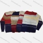 Wholesale Boy's Casual Striped Colorblock Round Neck Long Sleeve Sweater preview
