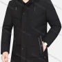 Wholesale Men's Casual Plain Warm Detachable Hood Snap Buttons Puffer Coat preview