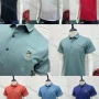 Wholesale Men's Casual Short Sleeve Embroidery Label Button Front Polo Shirts preview