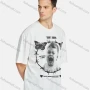 Wholesale Men's Hip Hop Casual Crew Neck Short Sleeve Loose Fit Graphic Letter T-shirt preview